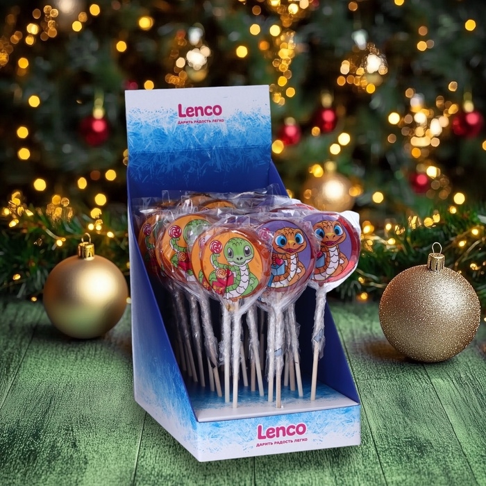 Новый год. Карамель леденцовая Новый год. Карамель леденцовая "Символ года" с росписью, 35 гр