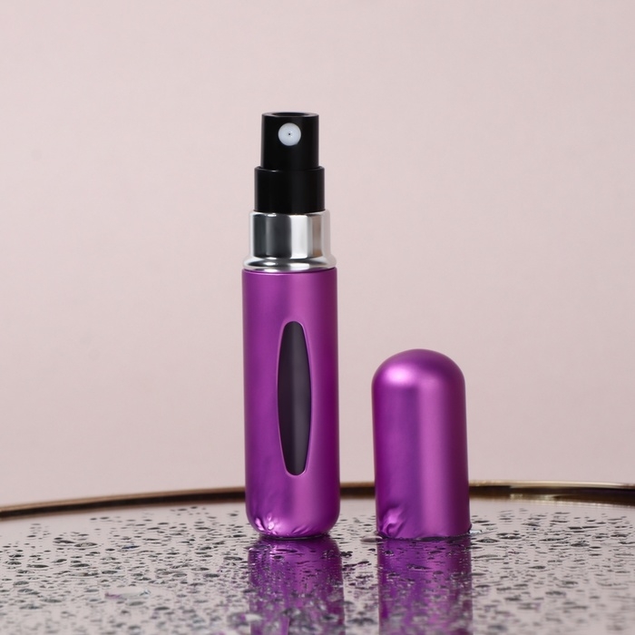 Атомайзер для парфюма, с распылителем, 5 мл, цвет фиолетовый Атомайзер для парфюма, с распылителем, 5 мл, цвет фиолетовый