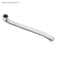 Излив для смесителя ZEIN, 3/4", изогнутый, нерж. сталь, 30 см, аэратор пластик