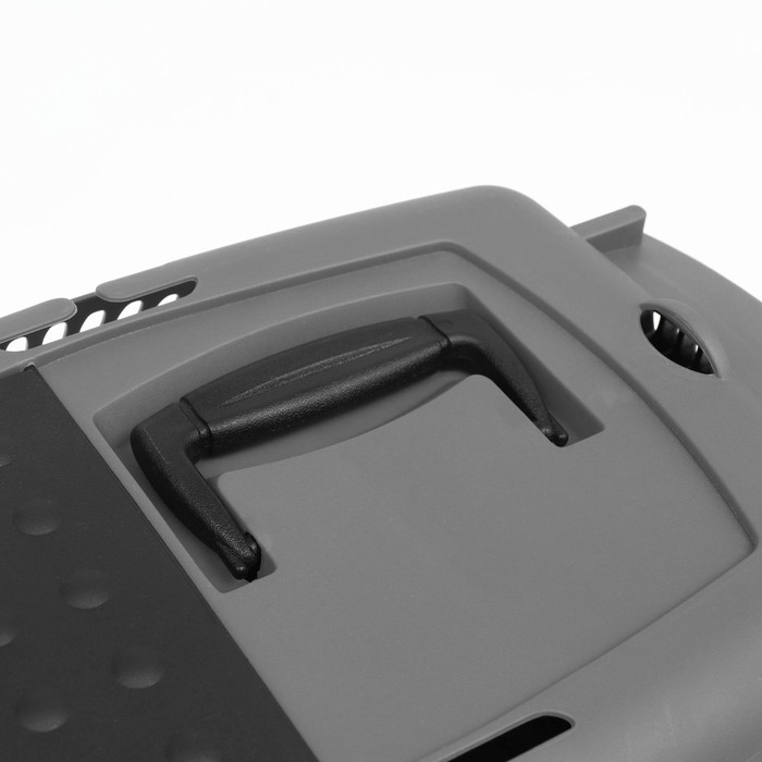 Переноска для животных с пластиковой дверью, 40 х 32 х 26, серая Переноска для животных с пластиковой дверью, 40 х 32 х 26, серая