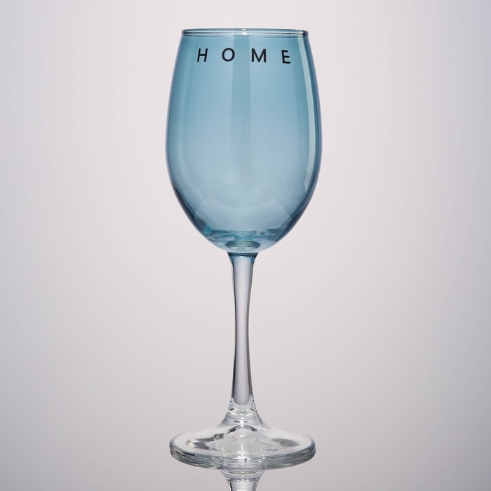 Бокал для вина «Home», 360 мл, синий Бокал для вина «Home», 360 мл, синий