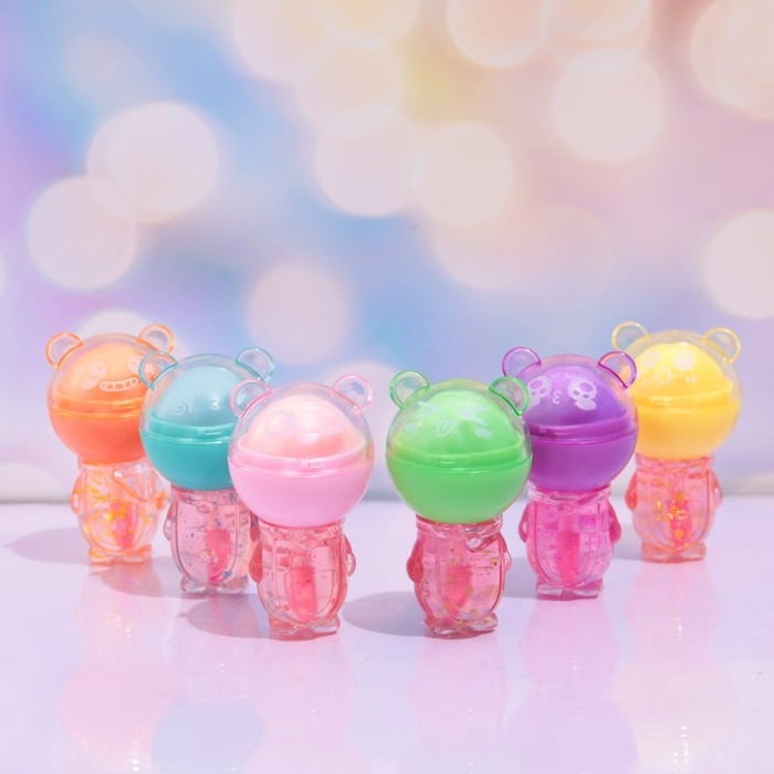 Бальзам и блеск для губ 2 в 1 «Мишка» , микс Бальзам и блеск для губ 2 в 1 «Мишка» , микс