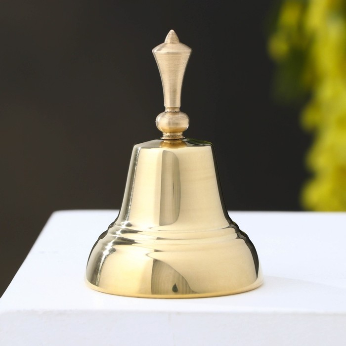 Колокольчик Валдайский  Колокольчик Валдайский "Позвонок №3", полированный, с короткой ручкой, d=40 мм