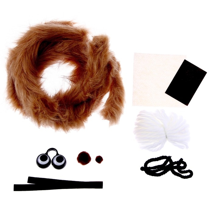 Набор для творчества: создание игрушки из меховых палочек и раскраска «Веселые животные»