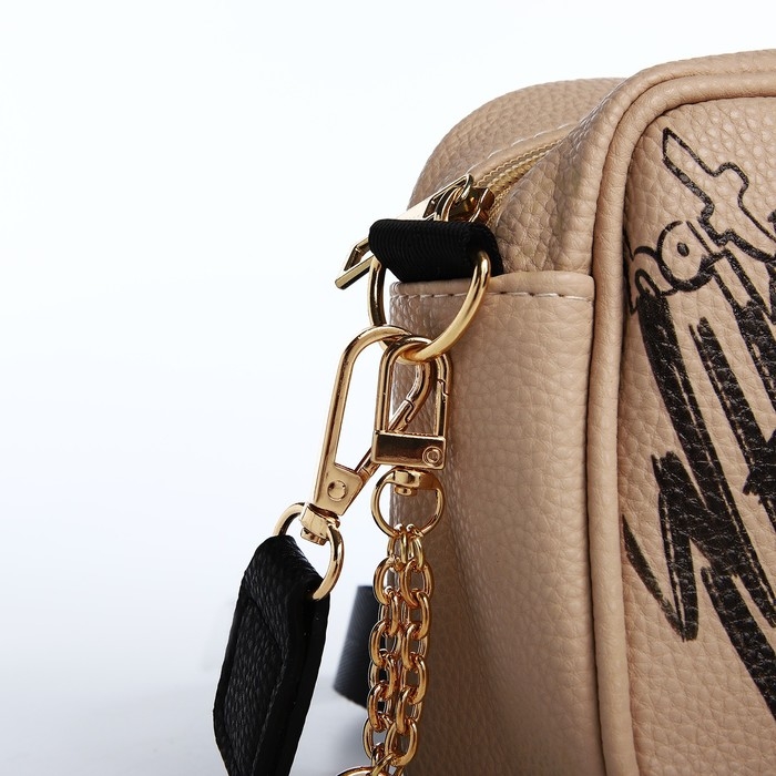 Сумка из искусственной кожи Сумка из искусственной кожи "What", 19*14*6 см