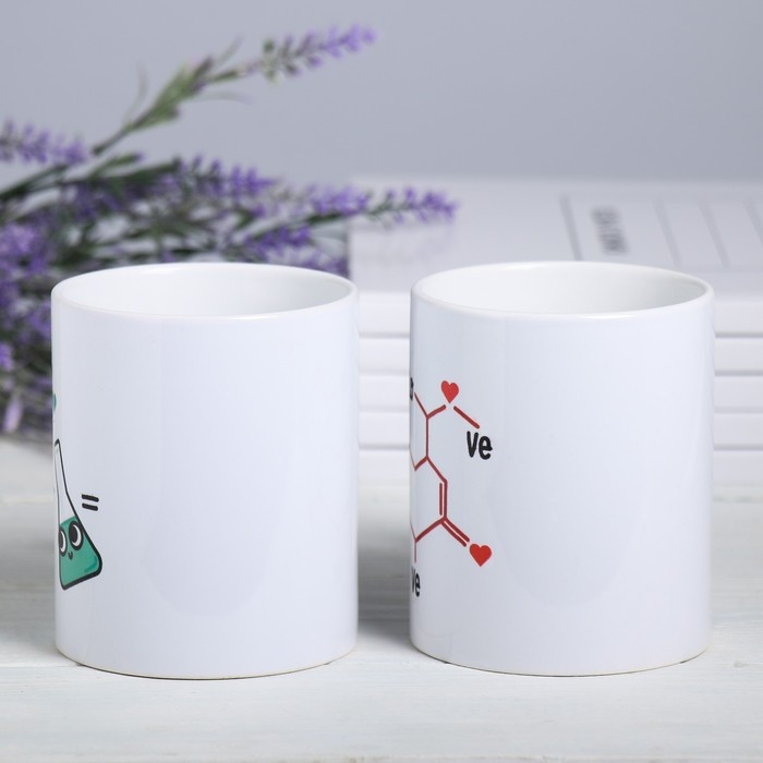 Кружки «Между нами химия», 300 мл, 2 шт. Кружки «Между нами химия», 300 мл, 2 шт.