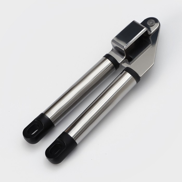 Пресс для чеснока Доляна «Помощник», 18 см, цвет серебристый Пресс для чеснока Доляна «Помощник», 18 см, цвет серебристый