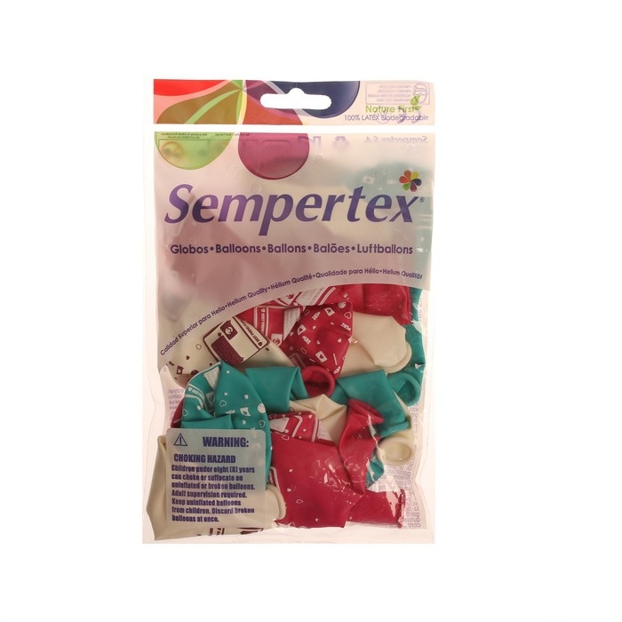 Воздушный шар латексный 12 Воздушный шар латексный 12" «С Днём Рождения. СМС», пастель, 15 шт., МИКС