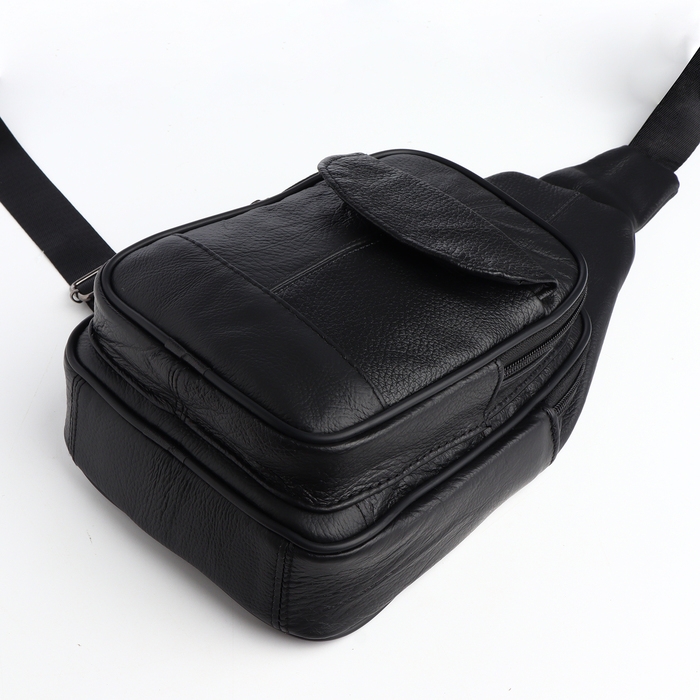 Сумка-слинг мужская, цвет чёрный Сумка-слинг мужская, цвет чёрный