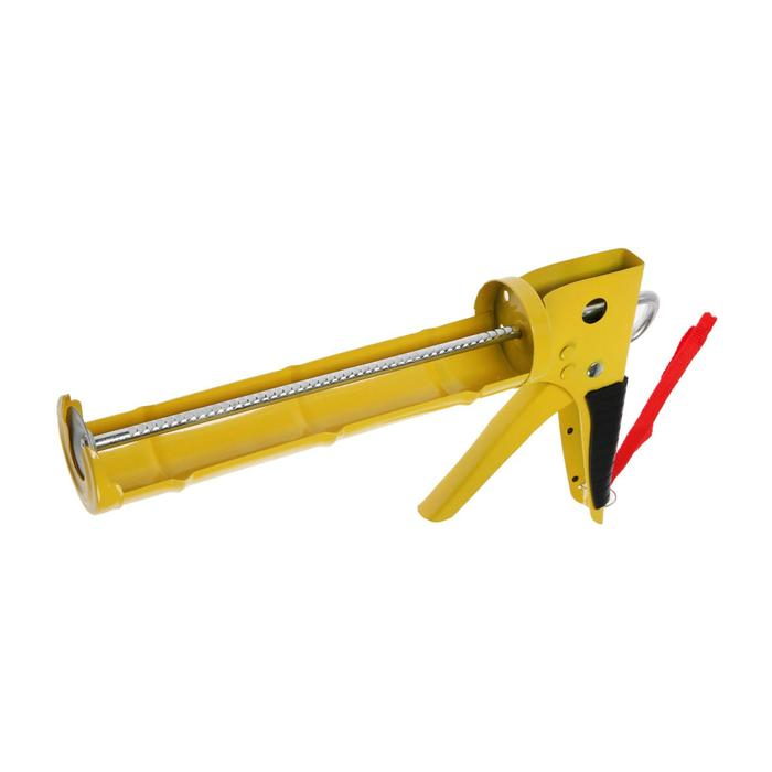 Пистолет для герметика ТУНДРА, полуоткрытый, зубчатый шток, 225 мм Пистолет для герметика ТУНДРА, полуоткрытый, зубчатый шток, 225 мм