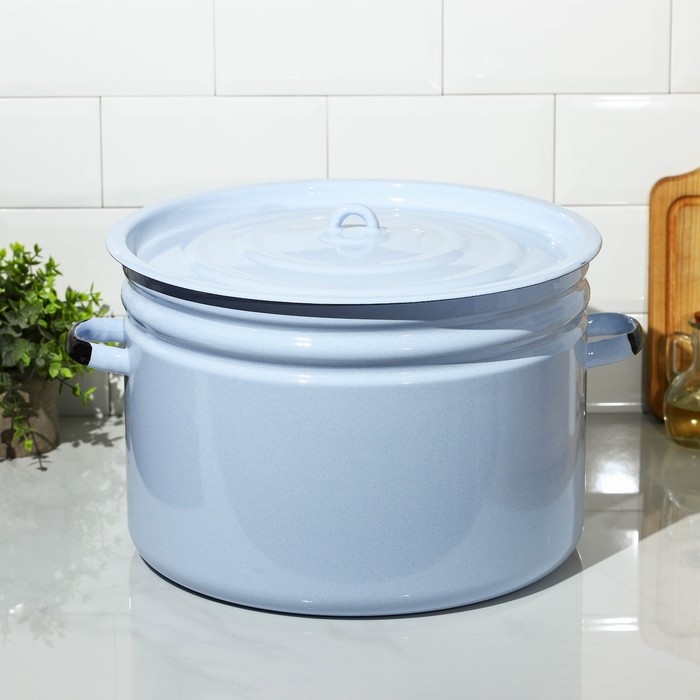 Бак эмалированный, 24 л, индукция, цвет голубой Бак эмалированный, 24 л, индукция, цвет голубой