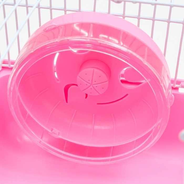 Клетка для грызунов Клетка для грызунов "Пижон", 27 х 21 х 17 см, розовая