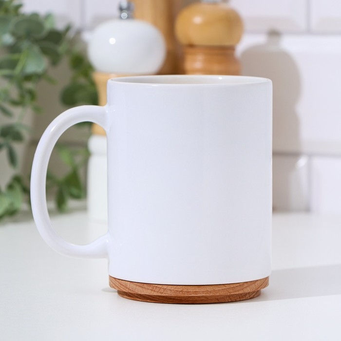 Крышка-подставка для кружки Крышка-подставка для кружки "Босс", бук, d 80мм