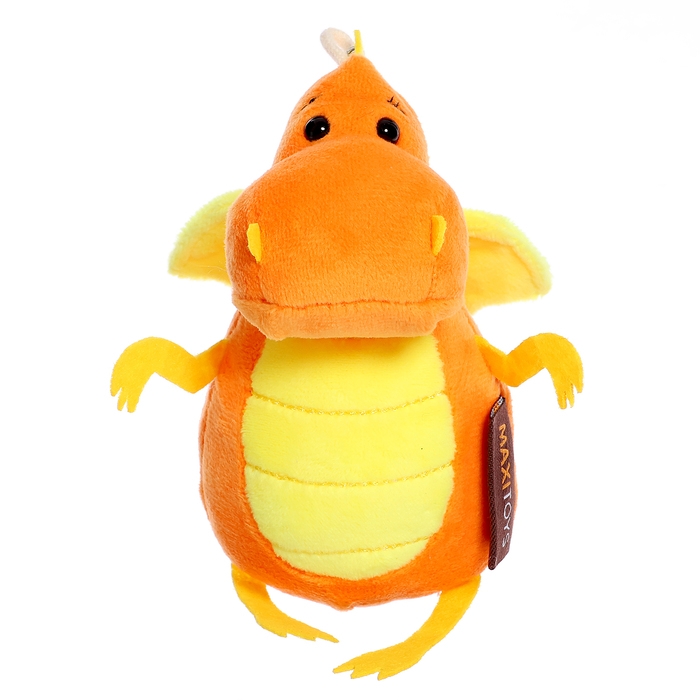Мягкая игрушка «Дракончик», оранжево-жёлтый животик, 13 см