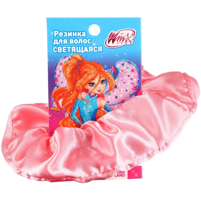 Резинка для волос светящиеся, атласная, ВИНКС Резинка для волос светящиеся, атласная, ВИНКС