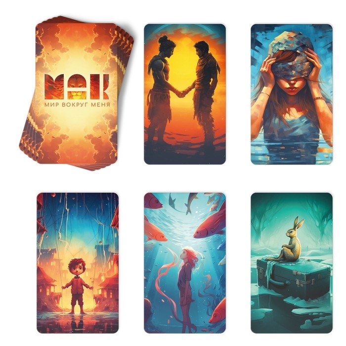 Метафорические ассоциативные карты «Мир вокруг меня», 50 карт (7х12 см), 16+ Метафорические ассоциативные карты «Мир вокруг меня», 50 карт (7х12 см), 16+