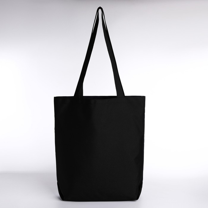 Шопер Шопер "Листья", 40х12х38 см, цвет чёрный