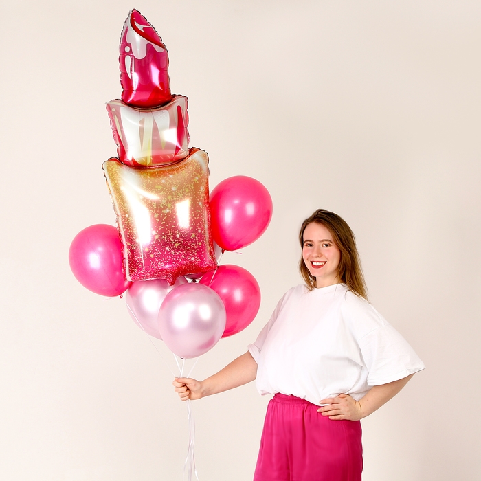 Набор шаров «Помада», фольга, латекс, 7 шт. Набор шаров «Помада», фольга, латекс, 7 шт.