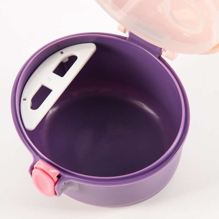 Контейнер для хранения детского питания, 220 мл=110 грамм смеси, фиолетовый Контейнер для хранения детского питания, 220 мл=110 грамм смеси, фиолетовый