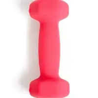 Гантель неопреновая ONLYTOP, 1 кг, цвет фуксия