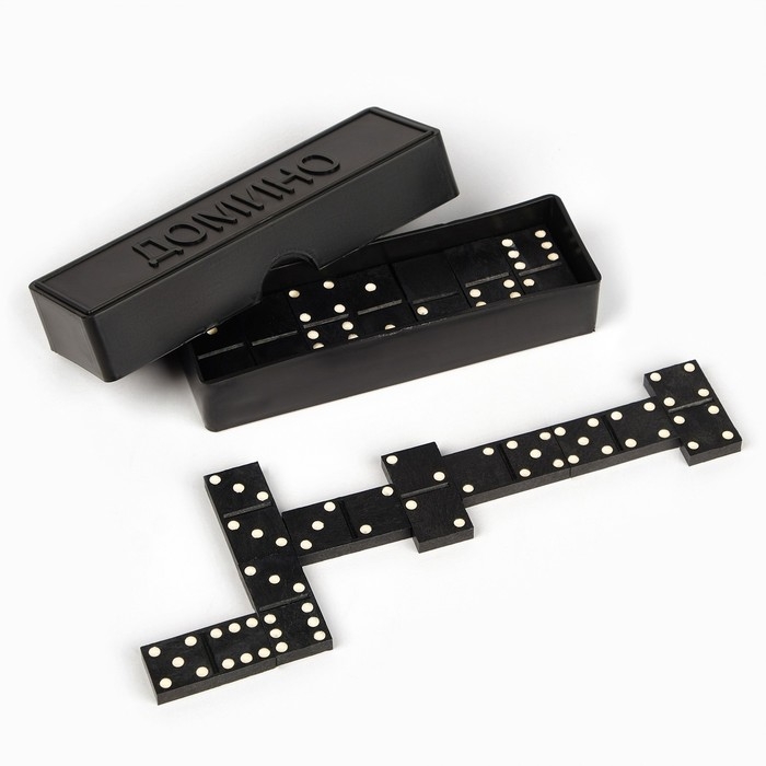 Настольная игра, домино,  Настольная игра, домино, "Классическое", 28 шт, костяшка 4 х 2 х 0.5 см