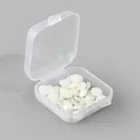 Коробочка для мелочей 3,5*3,5*1,8см (наб 30шт цена за наб) пластик прозрачн