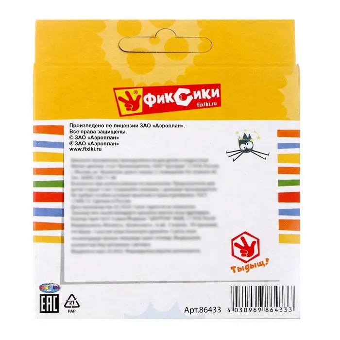 Мел цветной «Фиксики» 6 шт., в картонной упаковке Мел цветной «Фиксики» 6 шт., в картонной упаковке