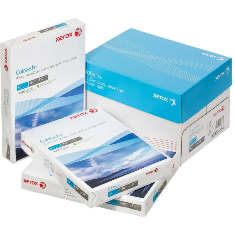 Бумага для цв.лазер.печ. Xerox Colotech + ( A4, 160 г/кв.м, 250)