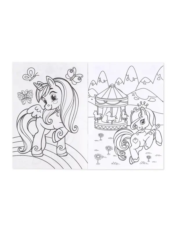 Раскраска для девочек &laquo;Мир пони&raquo;, А4