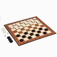 Шашки игра настольная, с доской 33&times;33 см, d=2.5 см