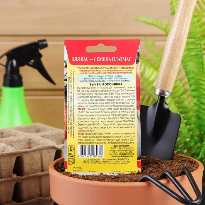 Семена Тыква  Семена Тыква "Россиянка", 2 г