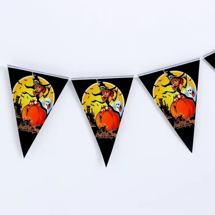 Гирлянда «Хэллоуин» 10 флажков Гирлянда «Хэллоуин» 10 флажков