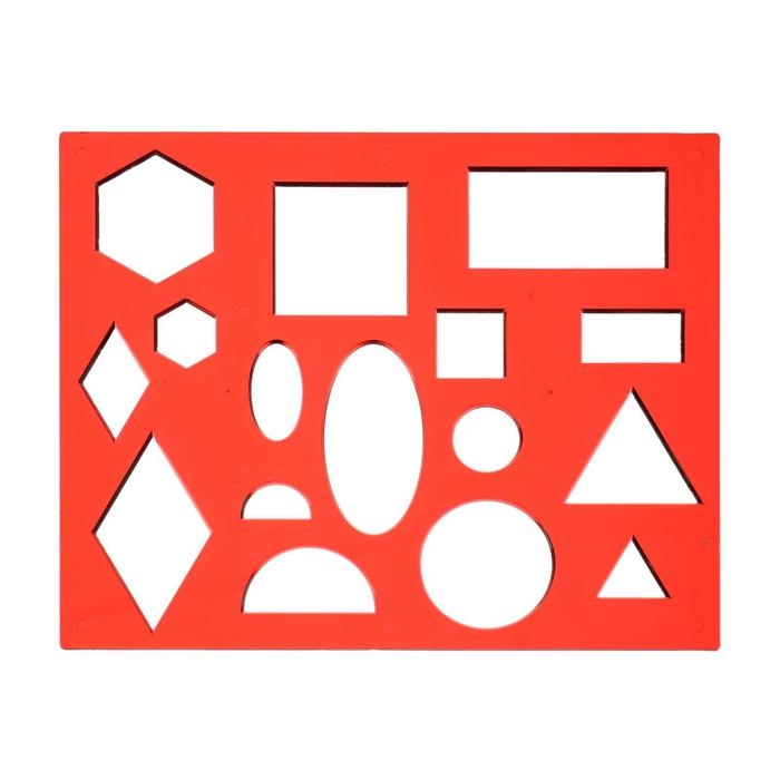 Трафарет геометрические фигуры № 1, МИКС Трафарет геометрические фигуры № 1, МИКС