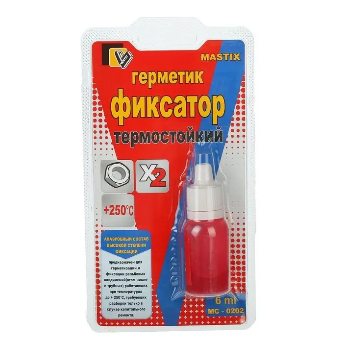 Герметик фиксатор Mastix, высокотемпературный, неразъёмный, 6 мл Герметик фиксатор Mastix, высокотемпературный, неразъёмный, 6 мл