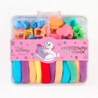 Набор подарочный, резинка для волос 10 шт., заколка крабик 10 шт., Коты аристократы