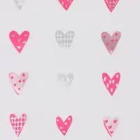 Пакет с петлевой ручкой "Сердечки" 45 х 35 х 8 см  80 мкм