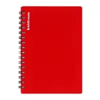 Тетрадь на спирали ErichKrause. Classic А6, 60 листов, в клетку, пластиковая обложка, блок офсет, МИКС