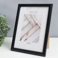 Фоторамка для фото 15&times;20 см &laquo;МИРАМ&raquo;, пластик, чёрный, (пластиковый экран)
