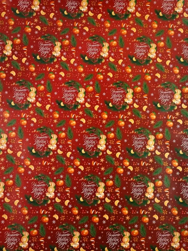 Набор упаковочной бумаги &laquo;Зимняя сказка&raquo;, 4 листа, 70 &times; 100 см