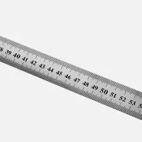 Метр металлический, 100 см (см/дюймы), толщина 0.8 мм