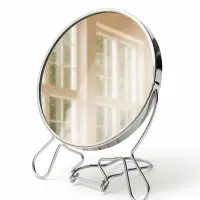 Зеркало настольное, двустороннее с увеличением, 13&times;15 см, d=11.5 см