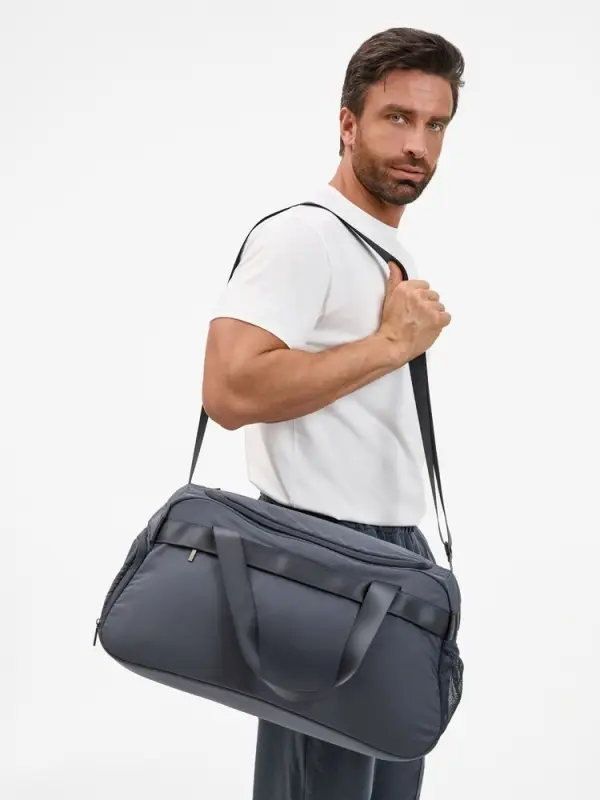 Сумка дорожная Vei, темно-серая (графит)