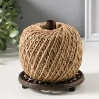 Фигурка - катушка для ниток чугун &laquo;Узоры&raquo;, с ножницами, 13.2&times;13.2&times;23 см