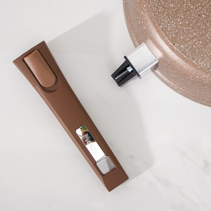 Сковорода «Гранит Brown», d=26 см, антипригарное покрытие, съёмная ручка, цвет МИКС Сковорода «Гранит Brown», d=26 см, антипригарное покрытие, съёмная ручка, цвет МИКС