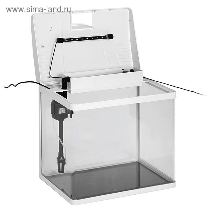 Аквариум SeaStar LS-500F в комплекте: LED-лампа двухцветная, фильтр, 56 л, белый Аквариум SeaStar LS-500F в комплекте: LED-лампа двухцветная, фильтр, 56 л, белый
