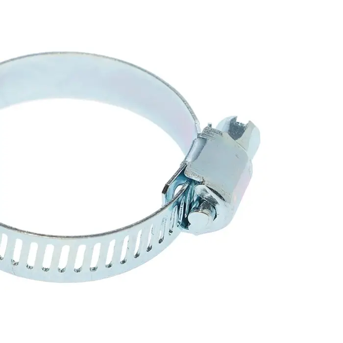 Хомут червячный ZEIN engr, сквозная просечка, диаметр 18-32 мм, ширина 8 мм, оцинкованный