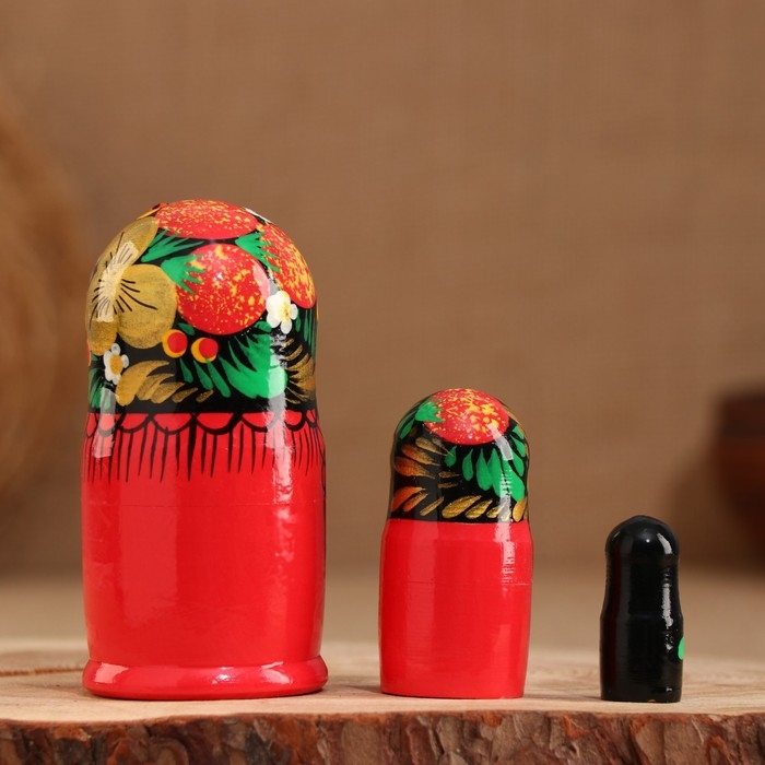 Матрёшка 3-х кукольная  Матрёшка 3-х кукольная "Яна" 11 см, ручная роспись