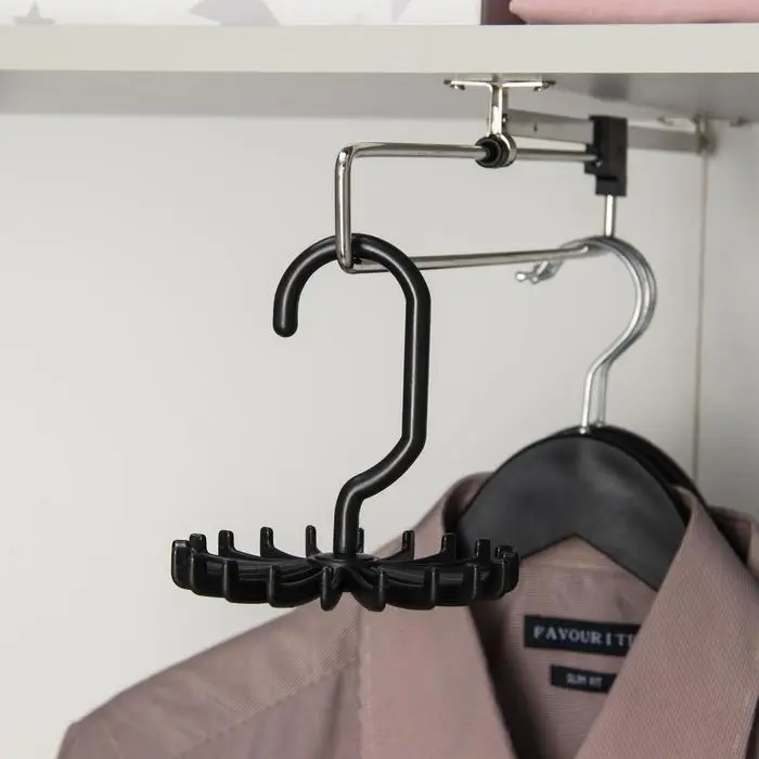 Вешалка для ремней, 11×11×10 см, 20 крючков, МИКС Вешалка для ремней, 11×11×10 см, 20 крючков, МИКС