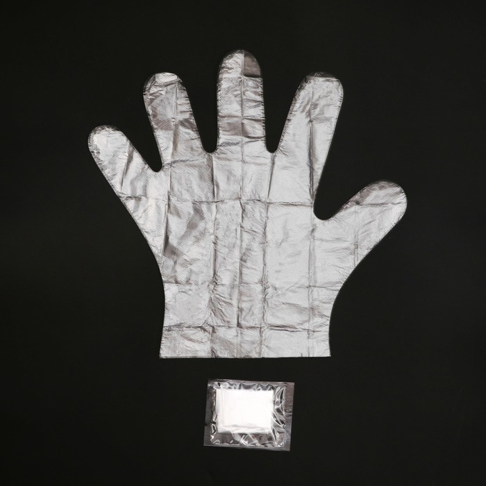 Перчатки полиэтиленовые, в индивидуальной упаковке, 50 пар Перчатки полиэтиленовые, в индивидуальной упаковке, 50 пар