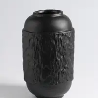 Ваза «Дульчи», 19.5×11 см, керамика, чёрная Ваза «Дульчи», 19.5×11 см, керамика, чёрная